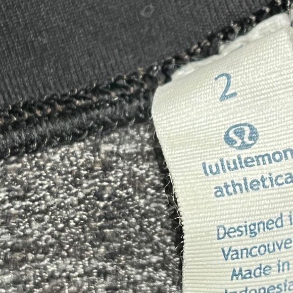 Lululemon Wunder Under Pant 2 Luon Herringbone Black Brown Grey Calm XS Leggings - Picture 3 of 9